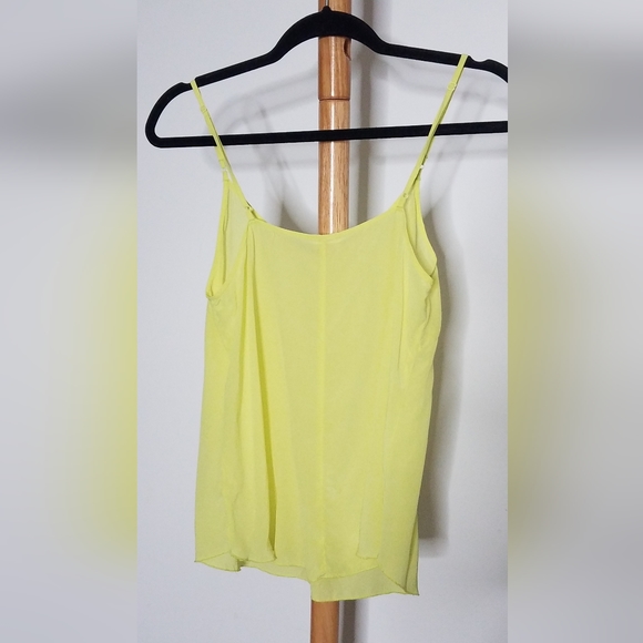 Aritzia under\wilfred Yellow Nostalgia Silk Camisole Size Small - Picture 2 of 6
